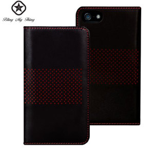 Bling My Thing Infinity Dots iPhone 5S / 5 Case - Black / Red