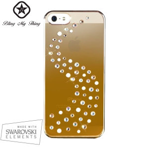Bling My Thing Milky Way iPhone 5S / 5 Mirror Case - Gold