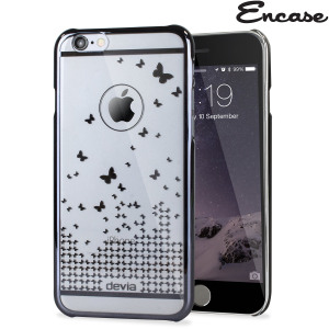 Butterfly iPhone 6 Shell Case - Black / Clear