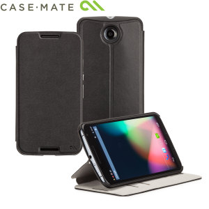 Case-Mate Stand Folio Google Nexus 6 Leather Case - Black