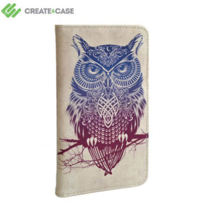 Create And Case Motorola Moto X Book Case - Warrior Owl