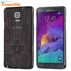 Cruzerlite Bugdroid Circuit Samsung Galaxy Note 4 Case - Smoke Black