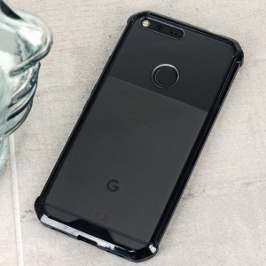 Cruzerlite Defence Fusion Google Pixel Bumper Case - Black / Clear