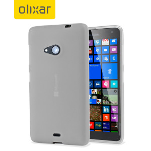 Encase FlexiShield Microsoft Lumia 535 Case - Frost White