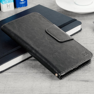 Encase Rotating 5.5 Inch Leather-Style Universal Phone Case - Black