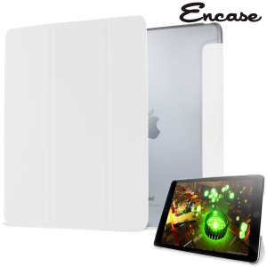 Encase Transparent Shell iPad Air 2 Folding Stand Case - White