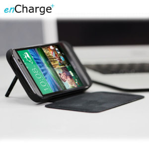 enCharge HTC One M8 Power Jacket Hard Case 4500mAh - Black