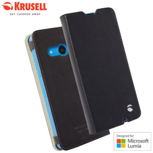 Krusell Malmo Microsoft Lumia 550 Folio Case - Black