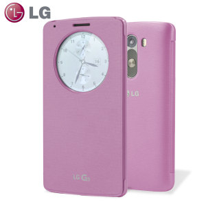 LG G3 QuickCircle Case - Indian Pink
