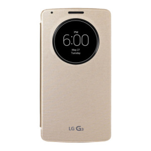 LG G3 QuickCircle Qi Wireless Charging Cover - Shine Gold