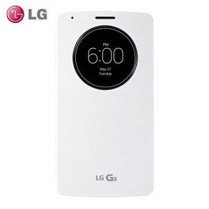 LG G3 QuickCircle Qi Wireless Charging Cover - Silk White