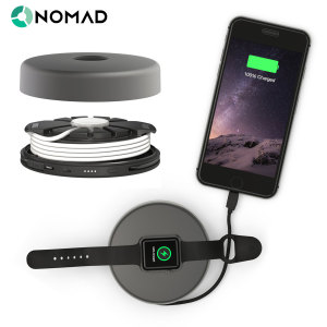 Nomad Pod Pro Apple Watch 2 / 1 Portable Charger With Lightning - Grey