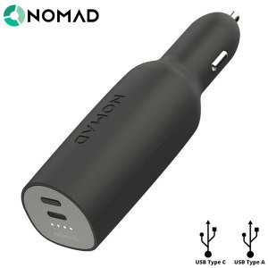 Nomad Road Trip USB-C & Universal Car Charger & 3000mAh Power Bank