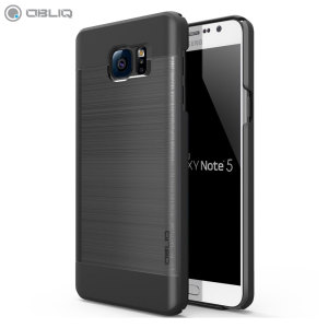 Obliq Slim Meta Samsung Galaxy Note 5 Case - Black / Titanium