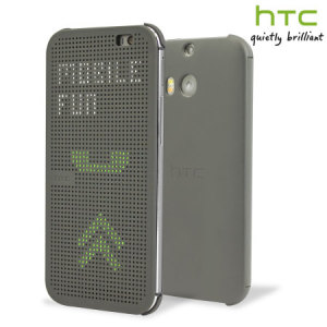 Official HTC One E8 Dot View Case - Grey