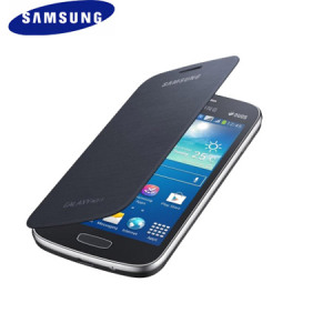 Official Samsung Galaxy Ace 3 Flip Cover - Black