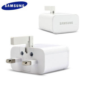 Official Samsung Galaxy S5 UK Mains Charger with USB Cable - White