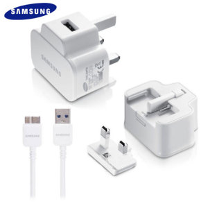 Official Samsung Travel Adapter with Micro USB 3.0 Cable - White