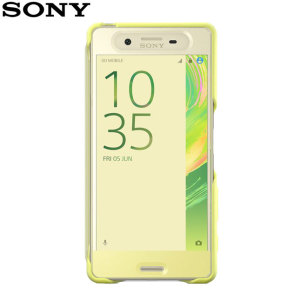 Official Sony Xperia X Style Cover Touch Case - Lime Gold