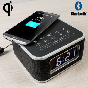 Olixar Qi-Tone S1 Alarm Clock Bluetooth Speaker with Qi Charging