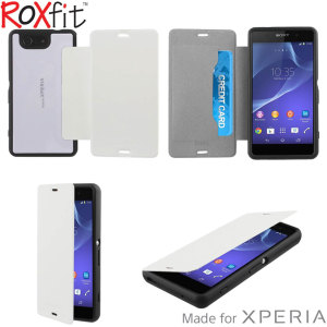 Roxfit Gel Shell Flip Plus Sony Xperia Z3 Compact Case - Polar White
