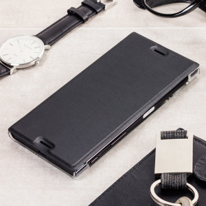 Roxfit Premium Sony Xperia XZ Book Case - Black / Clear