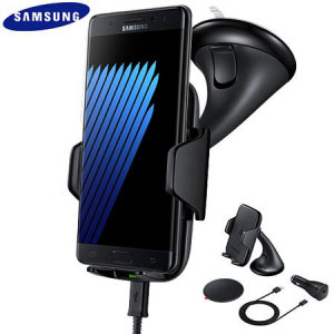 Samsung Galaxy Note 7 Qi Wireless Charging Car Holder - Black