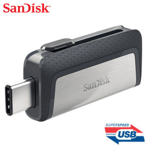 SanDisk Dual USB & USB-C Memory Drive - 32GB