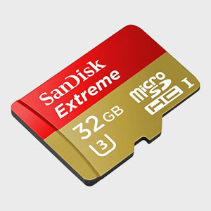 SanDisk Extreme Micro SDHC Card with SD Adapter - 32GB