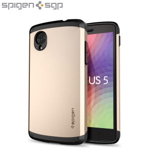 Spigen Slim Armor Case for Google Nexus 5 - Champagne Gold