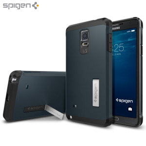 Spigen Tough Armor Samsung Galaxy Note 4 Case - Metal Slate
