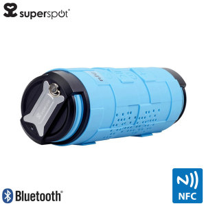 Superspot Toughtube Rugged Outdoor Wireless PowerBank Speaker - Blue