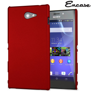 ToughGuard Sony Xperia M2 Rubberised Case - Red
