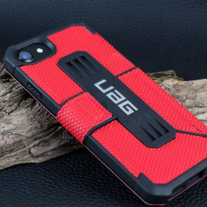 UAG Metropolis Rugged iPhone 7 Wallet Case - Magma Red