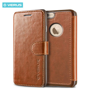 Verus Dandy Leather-Style iPhone 6/6S Wallet Case - Brown