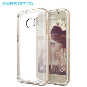 VRS Design Crystal Bumper Samsung Galaxy S7 Case - Shine Gold