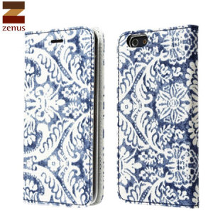Zenus Denim Paisley Diary iPhone 6 Case - Blue