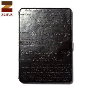 Zenus Lettering Diary for iPad Air - Black