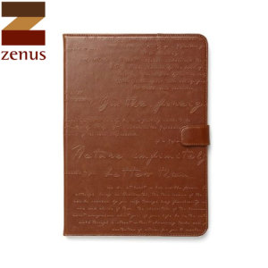 Zenus Lettering Diary for iPad Air - Brown