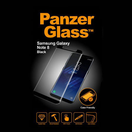 PanzerGlass Case Friendly Galaxy Note 8 Screen Protector - Black