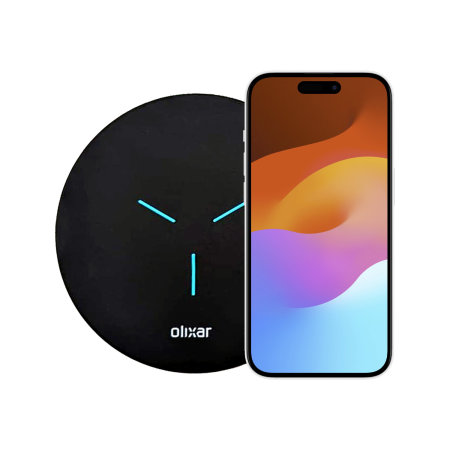 Olixar Slim 15W Fast Wireless Charger Pad For IPhone 15