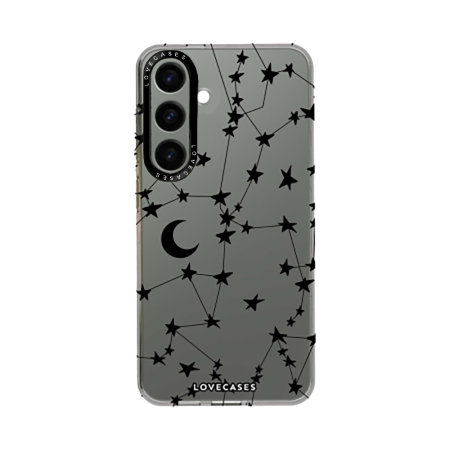 LoveCases Black Stars Moons Premium Case For Samsung Galaxy S24