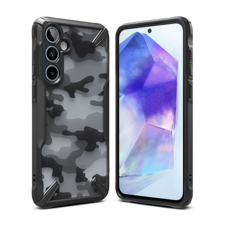 Ringke Fusion X Camo Black Tough Case For Samsung Galaxy A55 5G