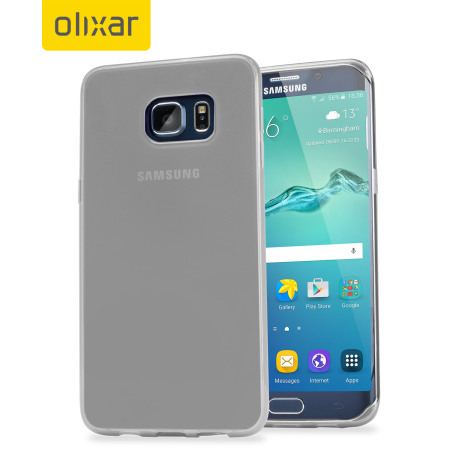 FlexiShield Samsung Galaxy S6 Edge+ Gel Case - Frost White