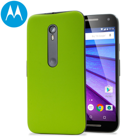 Official Motorola Moto G 3rd Gen Shell Replacement Back Cover - Lime