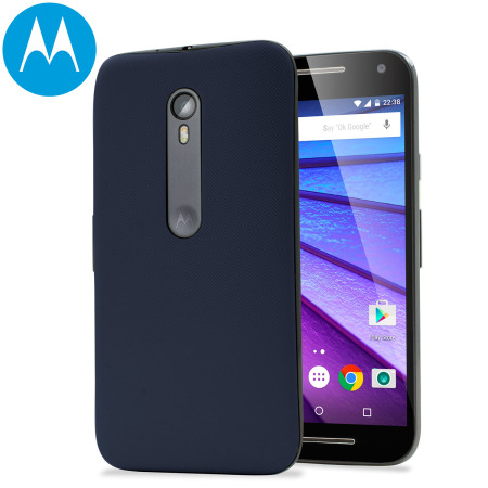 Official Motorola Moto G 3rd Gen Shell Replacement Back Cover - Navy