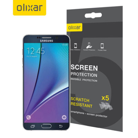 Olixar Samsung Galaxy Note 5 Screen Protector 5-in-1 Pack