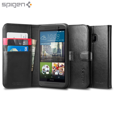 Spigen HTC One M9 Wallet S Case - Black