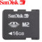 SanDisk Memory Stick Micro M2 - 16GB