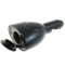 Twin USB and Cigarette Car Charger Adaptor - Black